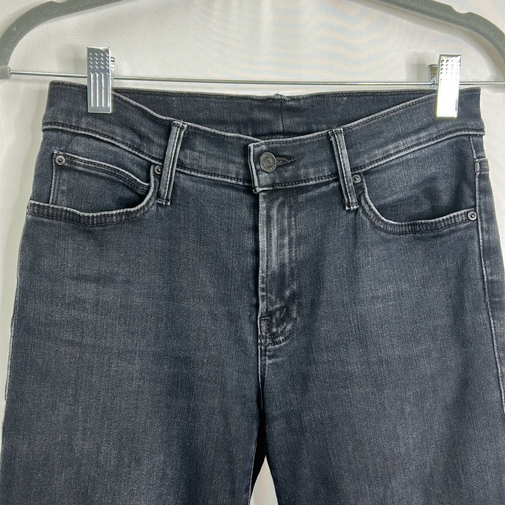 Mother 9” Rise Rascal Ankle Snippet In Blackbird - image 4